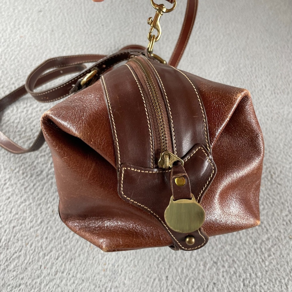 Brahmin Leather‎ Handbag Smooth Leather Doctor's Bag Purse Brown Medium - Picture 8 of 9